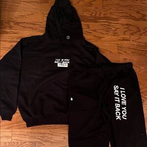 LONELY GHOST ILYSIB SWEATSHIRT & SWEATPANTS SET NWT